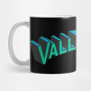 Valleyland Green and Blue Logo Mug